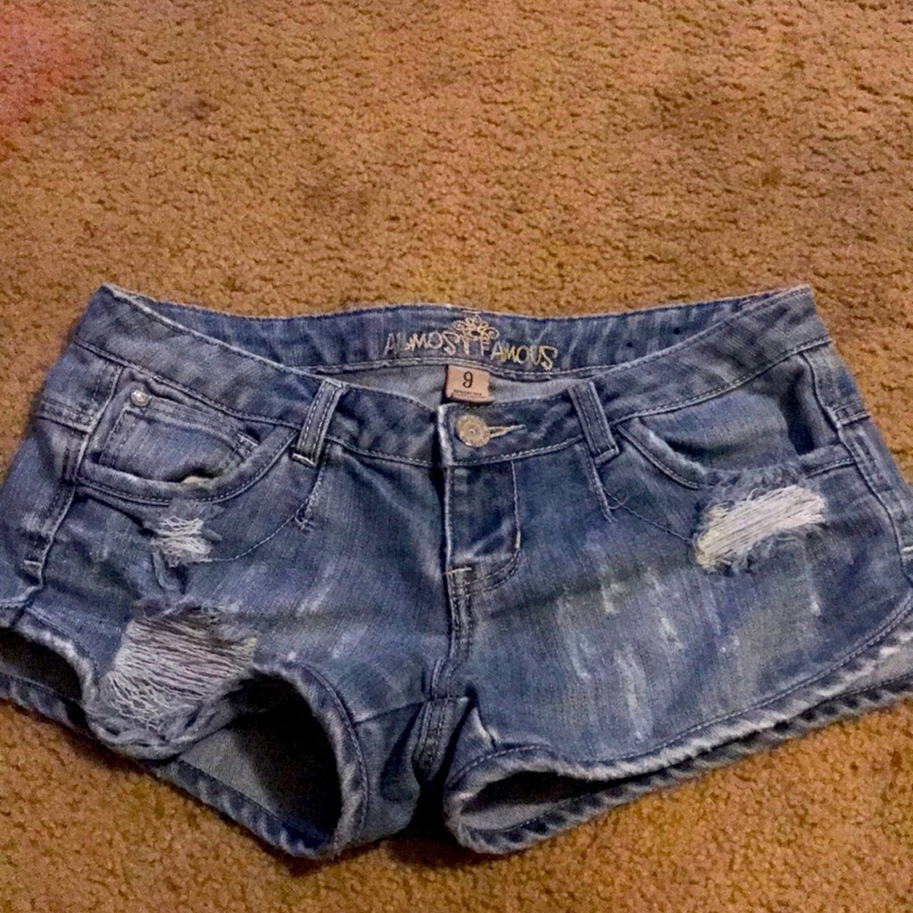 denim shorts